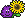 Der lila Knuddelsmiley mit einer Sonnenblume