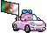 Carflags Flagge-Girl Algerien