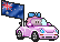 Carflags Flagge-Girl Australien