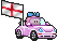Carflags Flagge-Girl England