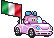 Carflags Flagge-Girl Italien