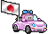 Carflags Flagge-Girl Japan