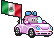 Carflags Flagge-Girl Mexiko