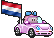 Carflags Flagge-Girl Niederlande