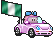 Carflags Flagge-Girl Nigeria