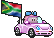 Carflags Flagge-Girl Südafrika