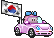 Carflags Flagge-Girl Südkorea